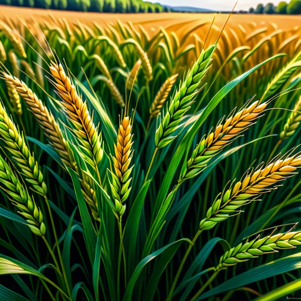 Esboço de um dodder de trigo