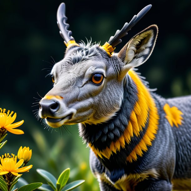 Portrait of a gray ulex-gallii