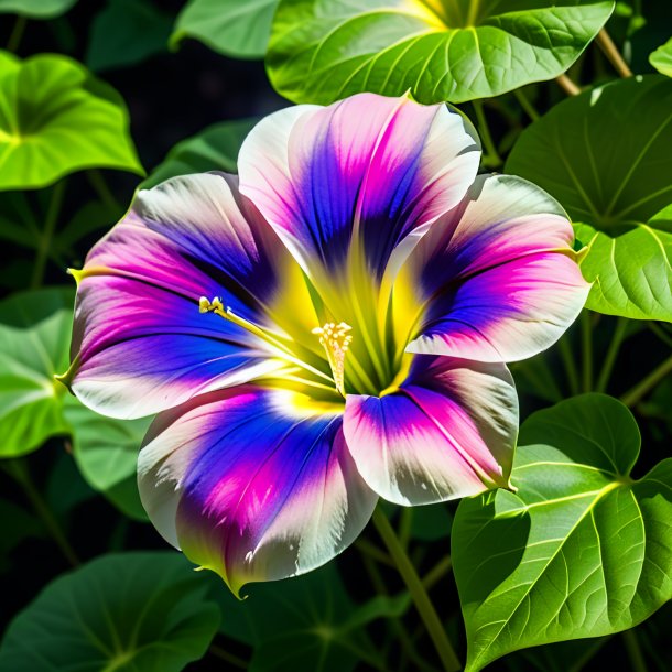 Photographie d'un khaki ipomoea tricolor