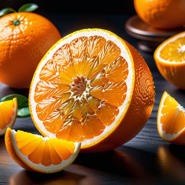 Représentation d'une quesnelia orange