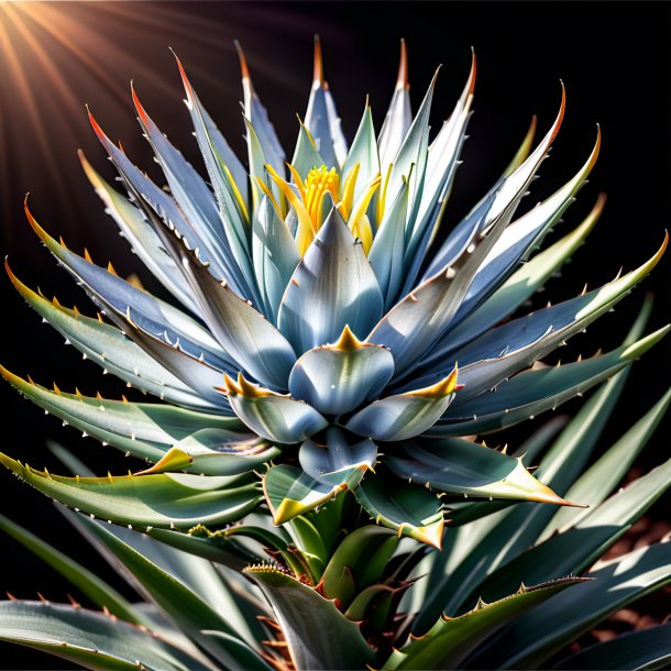 Drawing of a silver aloe