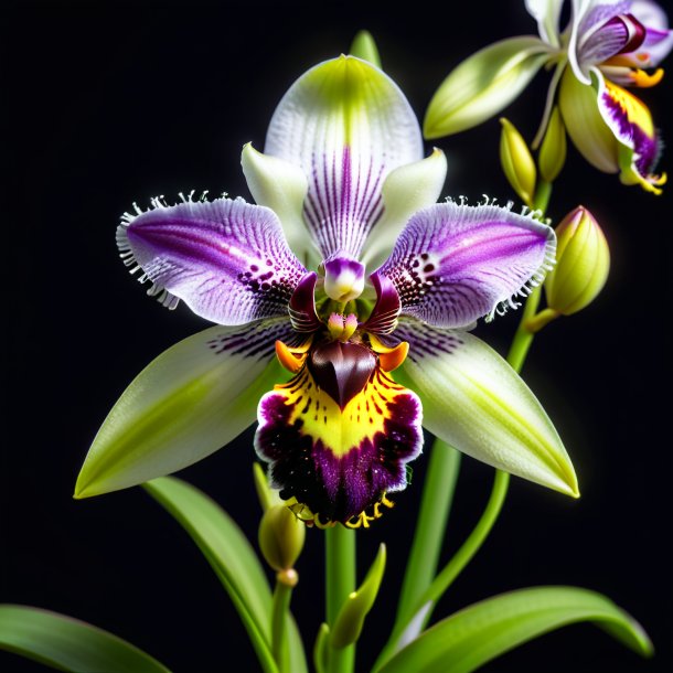 "imagen de una ophrys de plata, orquídea de araña"