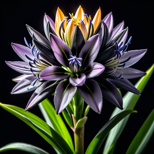 Imagery of a charcoal tuberose