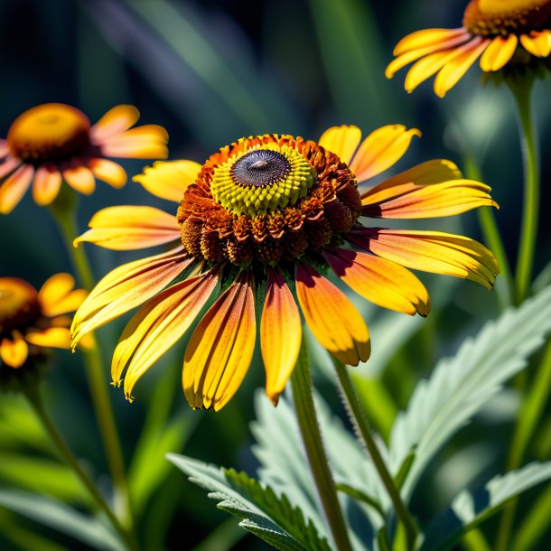 "pic of a gray helenium, smooth"