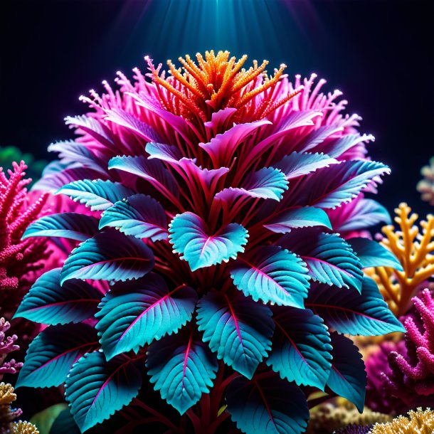 Portrayal of a coral amaranth