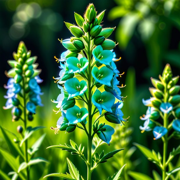 Pic of a green larkspur