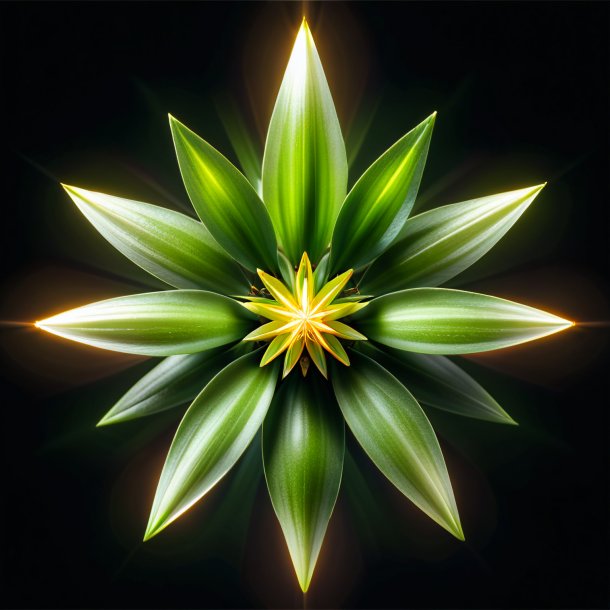 "image of a olive star of bethlehem, pyramidal"