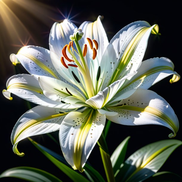 Photo of a silver lily