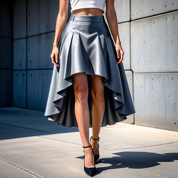 Clipart of a gray skirt from concrete