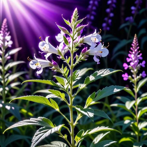 "photography of a white willowherb, purple"