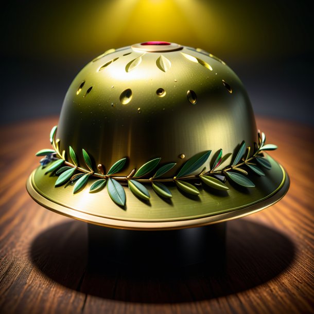 Illustration d'une casquette d'olive en métal