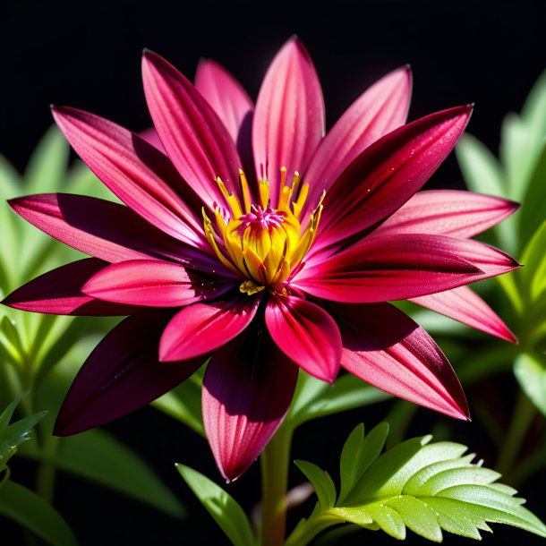 Picture of a maroon starwort