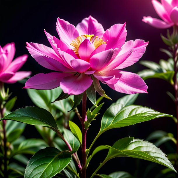 Foto de um velho almíscar rosa