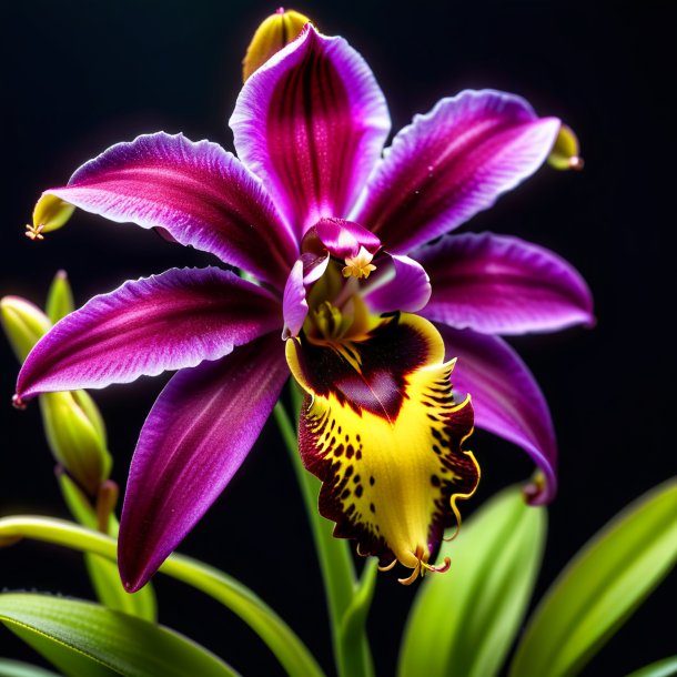 "depicting of a plum ophrys, fly orchid"