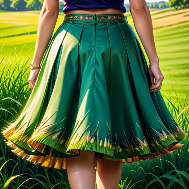 Illustration of a olden skirt from grass