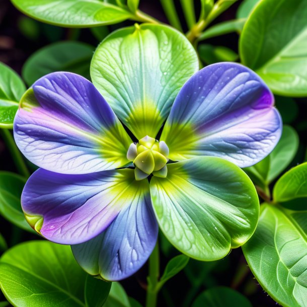 Imagem de uma ervilha verde periwinkle