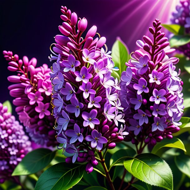 Clipart d'un magenta lilas