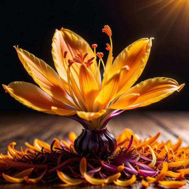 Photo of a orange saffron