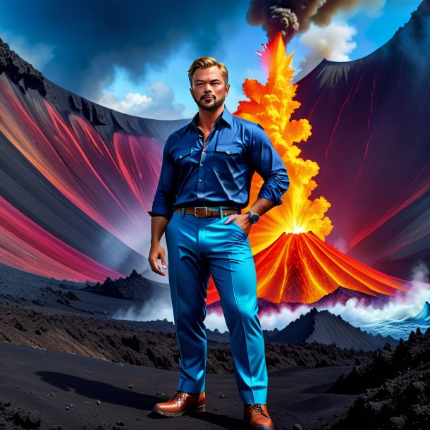 Pic of a tuna in a trousers in the volcano