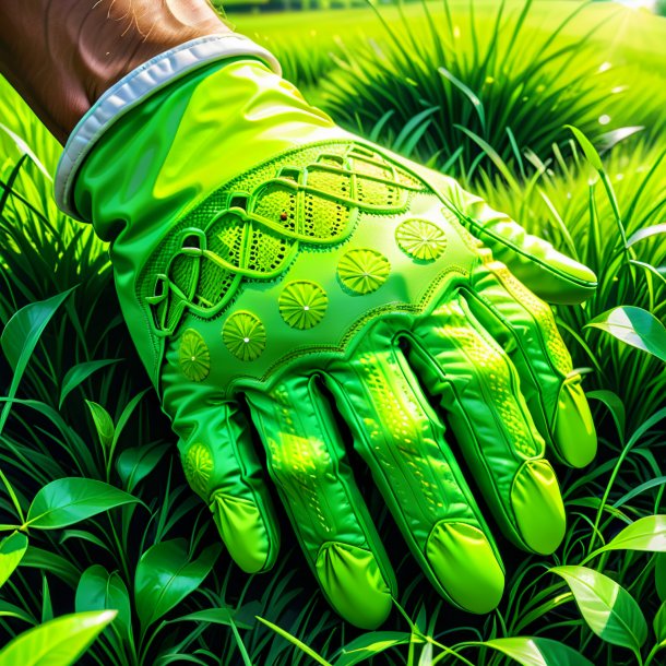 Boceto de guantes de lima de hierba