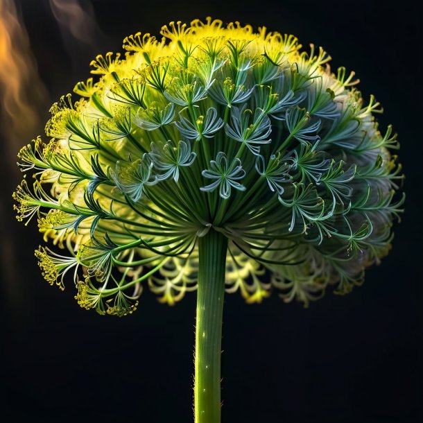 Representación de un hinojo de carbón vegetal