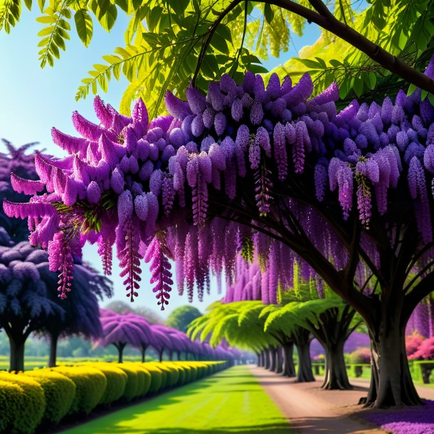 Imagem de um laburnum roxo