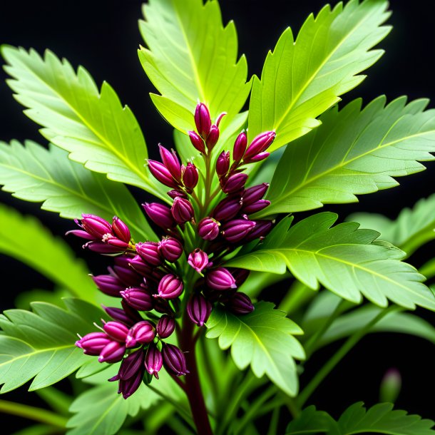 Imagery of a maroon coriander