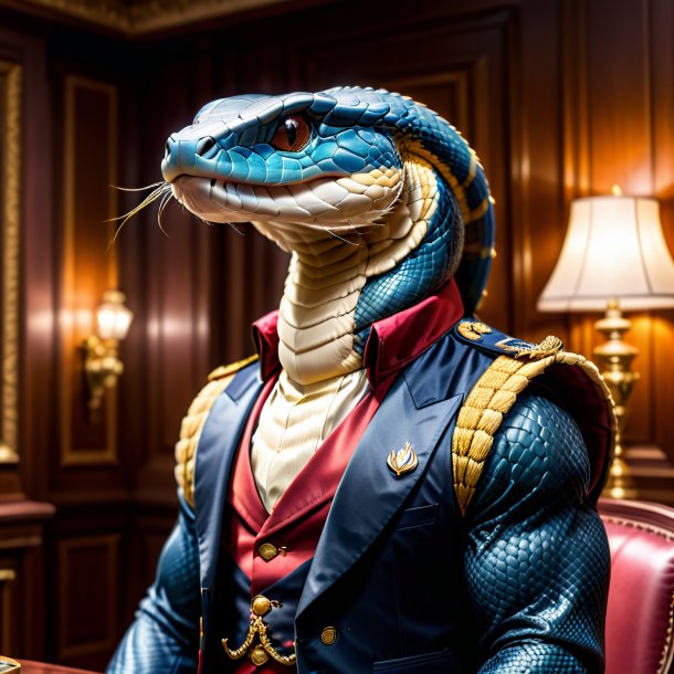 Pic of a king cobra in a vest in the house