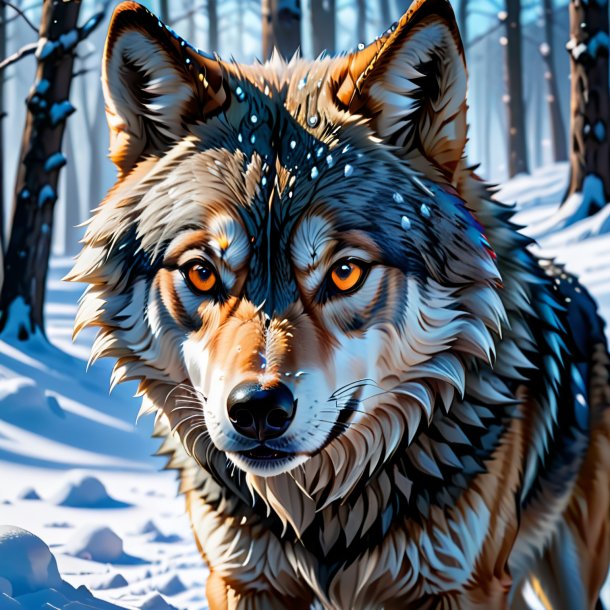 De um choro de um lobo na neve