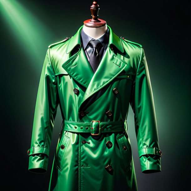 Picture of a green coat from iron