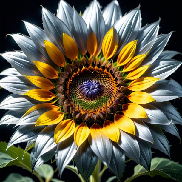 Photo of a silver sunflower