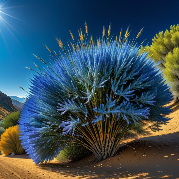 "pic de una escoba azul, español"