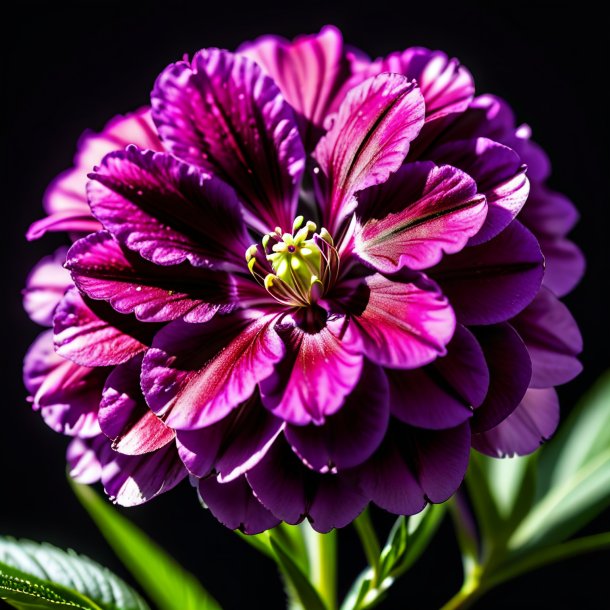 Portrait of a plum sweet william