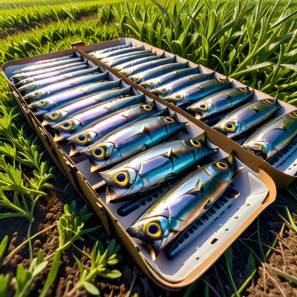 Photo d'une sardine dans un gilet sur le terrain