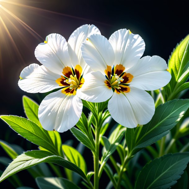 Illustration of a white wallflower