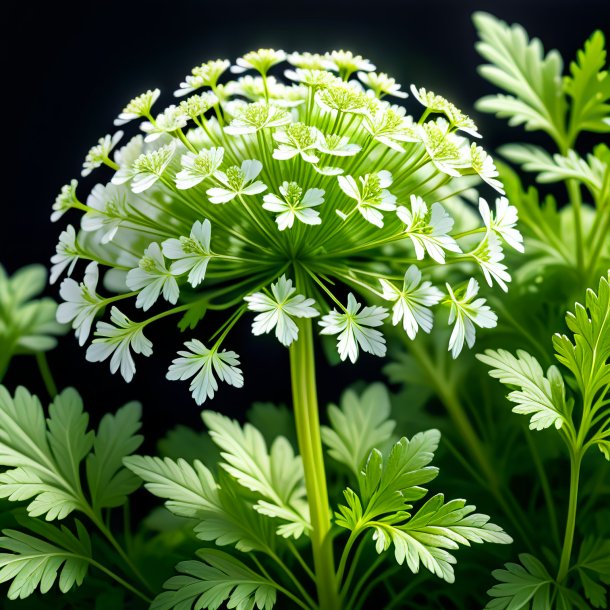 Drawing of a white parsley