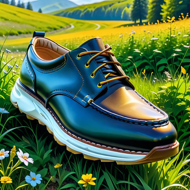 Pic of a haddock in a shoes in the meadow