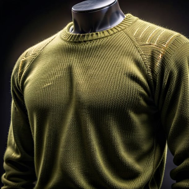 Pic of a olive sweater from iron