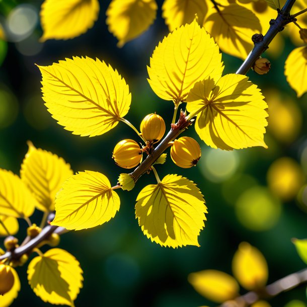 Photo d'une noisette jaune