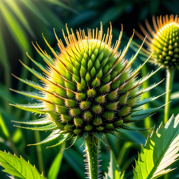 Photo d'un teasel à la chaux