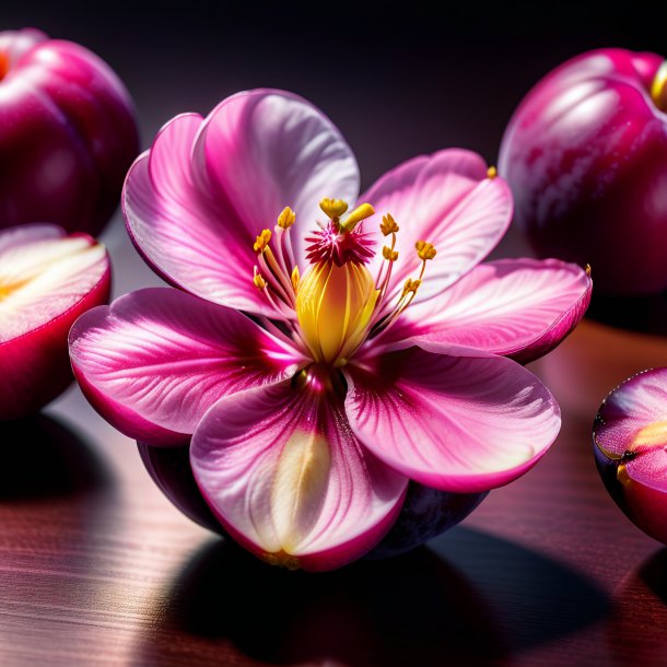 Depiction of a plum pink musk