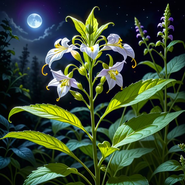 Drawing of a khaki enchanter's nightshade