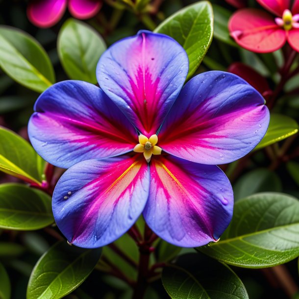 Photo of a crimson periwinkle