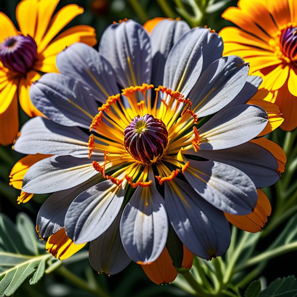 Portrait d'une figuier grise marigold