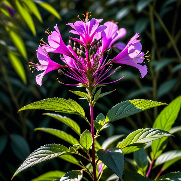 Foto de um carvão vegetal rosebay willowherb