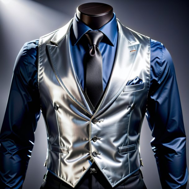 Photo of a silver vest from metal