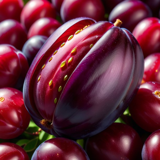 Portrait of a plum hogbean