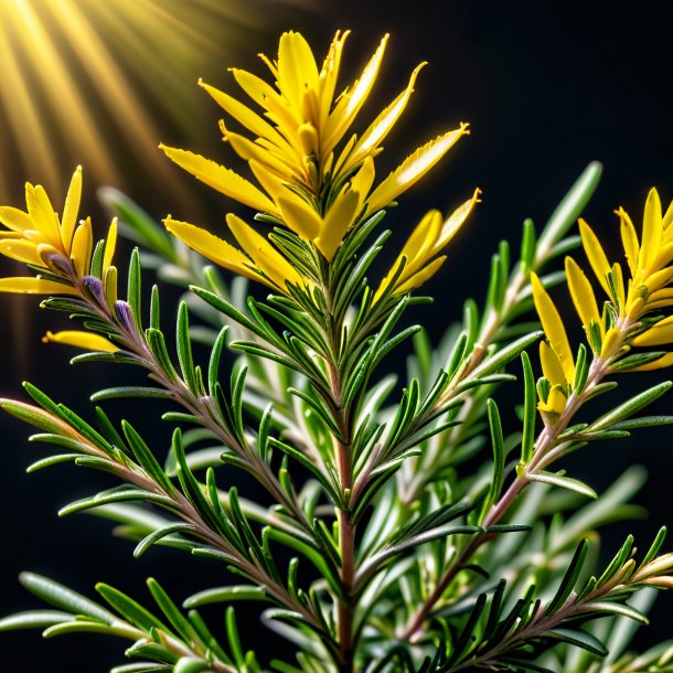 Image of a yellow rosemary