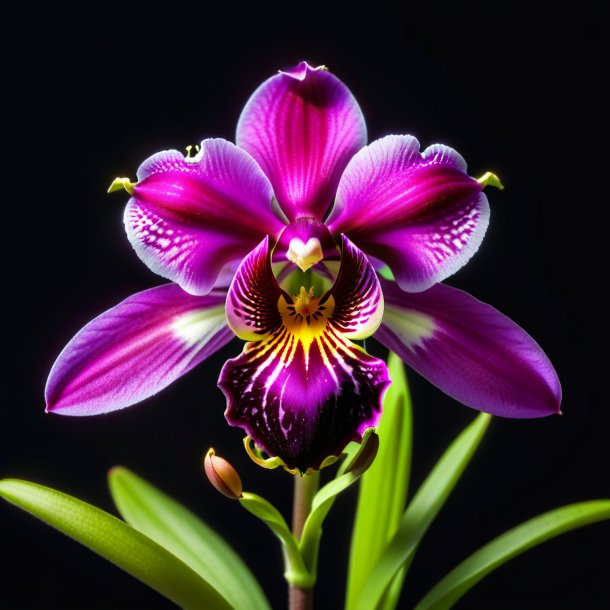 "imagem de um ophrys magenta, orquídea aranha"