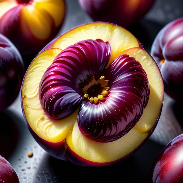 Représentation d'une quesnelia de prune